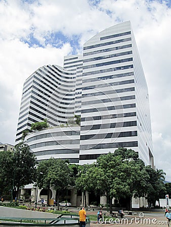 Iconic five star hotel in the city of Caracas, Caracas Palace, formerly known as the Four Seasons. Located in the Altamira neighbo Editorial Stock Photo