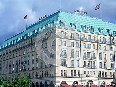 The Iconic Hotel Adlon in Berlin Editorial Stock Photo