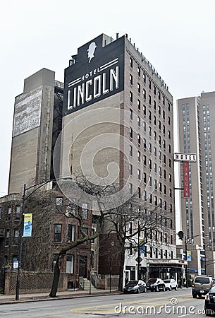 Iconic Hotel Lincoln Editorial Stock Photo