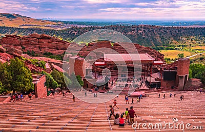 Iconic Red Rocks Park Mountain Amphitheatre Editorial Stock Photo