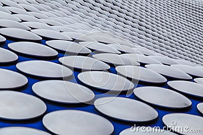 Waves of discs surround the Selfridges Building Editorial Stock Photo