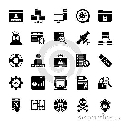 Technology Vector Icons Pack Stock Photo