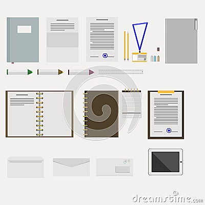Icons for business Vector Illustration