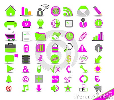 Icons fashion business Vector Illustration