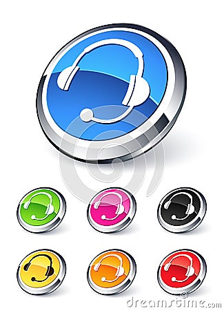 Icons headphone Vector Illustration