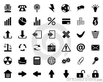 Icons set Vector Illustration