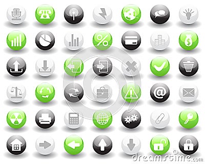 Icons set Vector Illustration