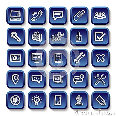 Icons sketches for the site Stock Photo