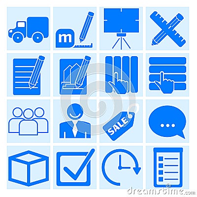 Icons for web sites and landing page Vector Illustration