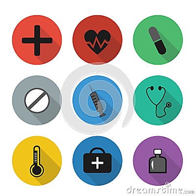 IconsMedicine Vector Illustration