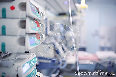 ICU ward in the hospital Stock Photo