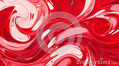 Icy Cranberry Swirls Stock Photo