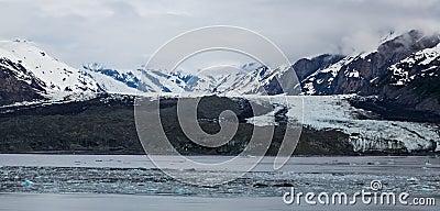 Icy Field in Glacier Bay Stock Photo