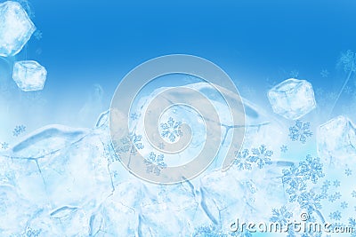 Icy Ice Background Stock Photo