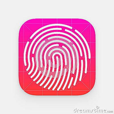 ID app icon Vector Illustration