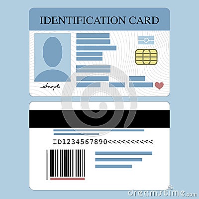 Id Card Vector Illustration