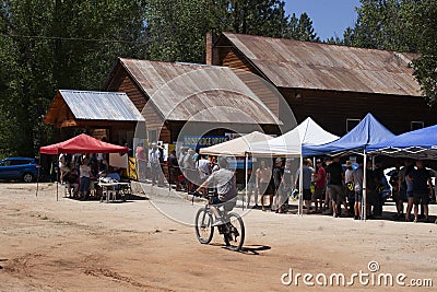 Idaho City Idaho Event Signup Editorial Stock Photo