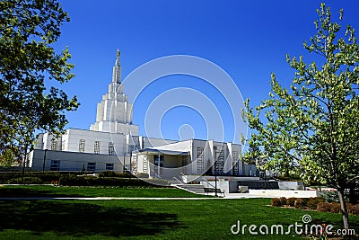 Idaho Falls Mormom LDS Latter Day Saint Temple Editorial Stock Photo
