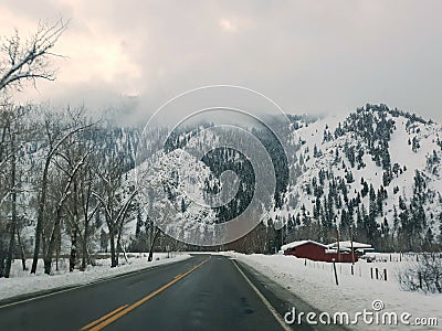 Idaho mountains montana Stock Photo
