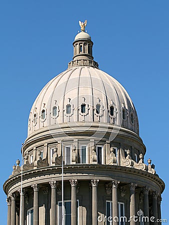 Idaho State Capitol Dome Stock Photo