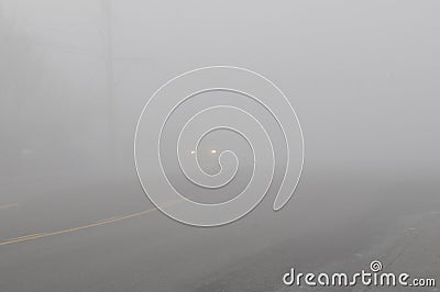 IDAHO WEATHER _ Heavy fog over Lewiston valley Editorial Stock Photo