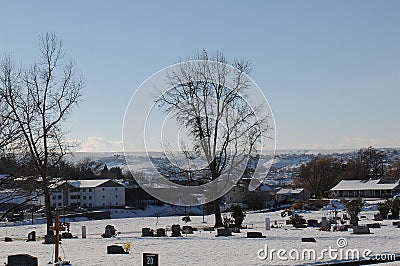 IDAHO WEATHER_SUNSHINE AND 26 F FAHRENHEIT Editorial Stock Photo