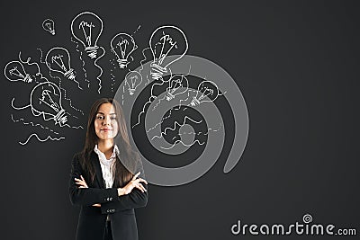 Idea and ambition concept Stock Photo