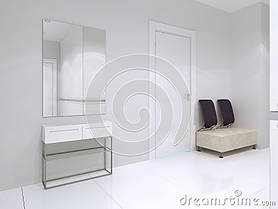 Idea of bright minimalist entrance Stock Photo