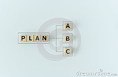 Idea concept of business and financial strategy planning and working solution. Leader and team analysis and brainstorming Stock Photo