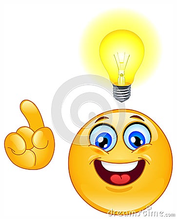 Idea emoticon Vector Illustration