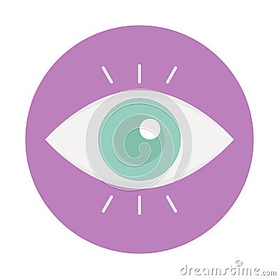 Idea flat background vector icon which can easily modify or edit Vector Illustration