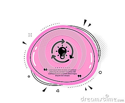 Idea icon. Lightbulb sign. Core value. Vector Vector Illustration