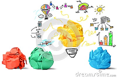 Idea and innovation concept Stock Photo