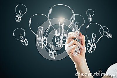 Idea, innovation and solution concept Stock Photo