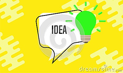 Idea light bulb concept creative business lamp vector. Design imagination icon sign. Invention solution education isolated art. In Vector Illustration