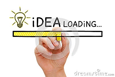 Idea Loading Bar Concept Stock Photo