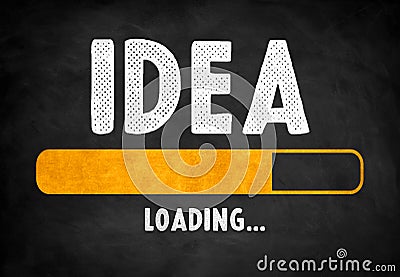 IDEA loading bar progress concept Stock Photo