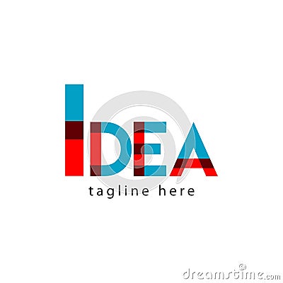 Idea Logo Letter Vector Template Design Illustration Vector Illustration