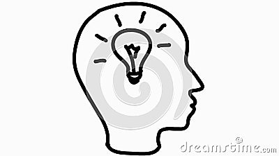 Idea nell'animazione disegnata a mano dell'illustrazione del fumetto della freccia 1 della testa umana trasparente royalty illustrazione gratis Idea nell'animazione disegnata a mano dell'illustrazione del fumetto della freccia 1 della testa umana trasparente royalty illustrazione gratis
