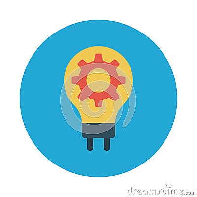 Idea sharing reception vector flat icon Vector Illustration