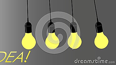 Idea sotto forma di lampadine che trasmettono reciprocamente animazione della conoscenza video d archivio Idea sotto forma di lampadine che trasmettono reciprocamente animazione della conoscenza video d archivio