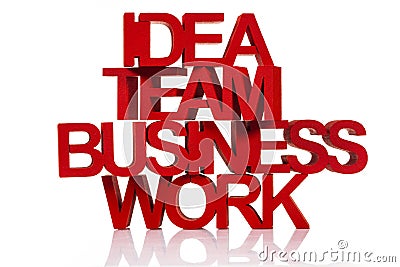 Idea team business work Stock Photo