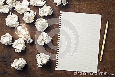 Idea to Start Writing Stock Photo