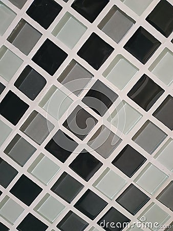 black white geometric pattern close detail object Stock Photo