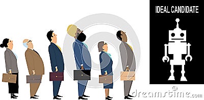 Ideal job candidate Vector Illustration