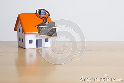 Ideal time to sell your propert - sellers market Stock Photo