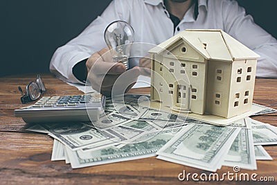 Ideas for buying a new home Stock Photo