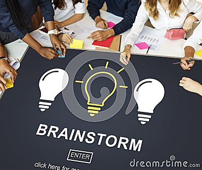 Ideas Creative Thinking Imagine Inspiration Concept Stock Photo