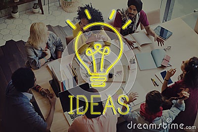 Ideas Design Objective Plan Strategy Tactics Concept Stock Photo