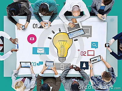 Ideas Innovation Creativity Knowledge Inspiration Vision Concept Stock Photo